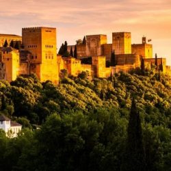 Sunset at Alhambra Spain