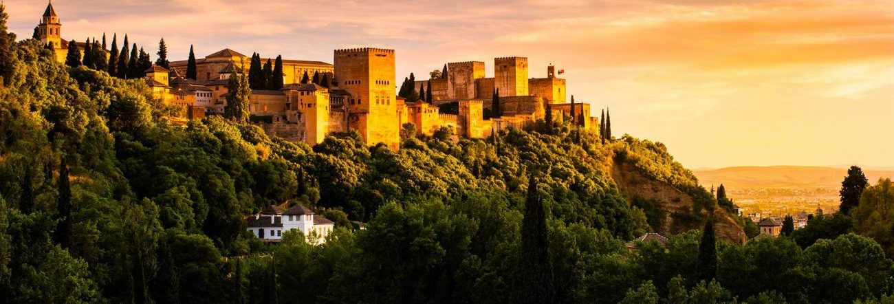 Sunset at Alhambra Spain